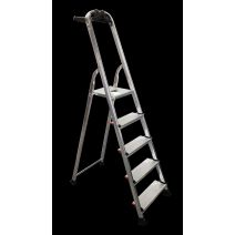 ESCABEAU ALUMINIUM - 5 MARCHES XXL (12 CM) 2m98 - BRICO